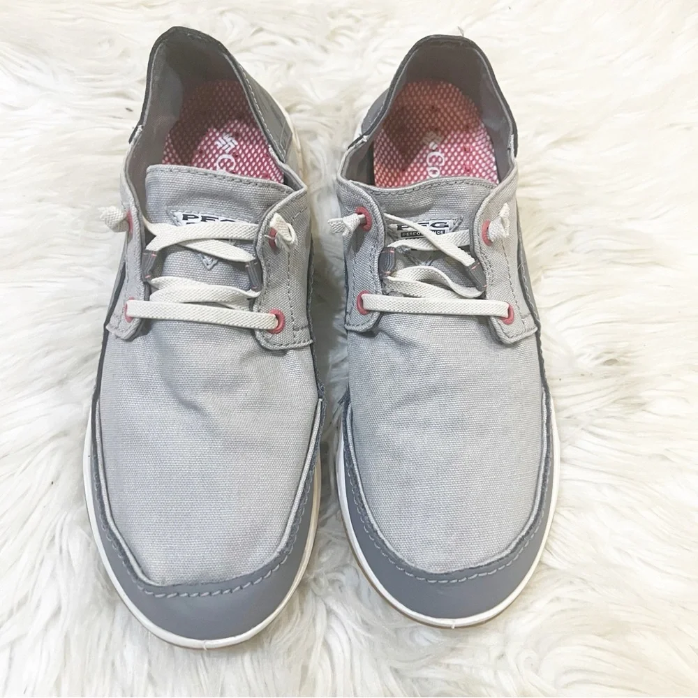 Columbia Men's Bahama Vent Relaxed Laced Boat Shoe Gray Waterproof Size 7